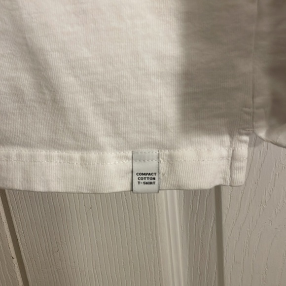Zara plain white cotton long sleeve tshirt medium - Picture 3 of 6